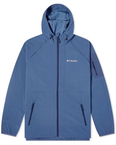 Columbia Tall Heights Hooded Softshell Jacket - Blue