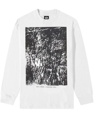 The Trilogy Tapes Fish Climbing Up A 7 Foot Wall Long Sleeve - Black