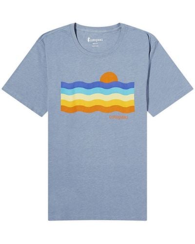 COTOPAXI Disco Wave Organic T-Shirt - Blue