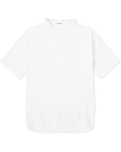 Undercover Oversized Mixed Fabric T-shirt - White
