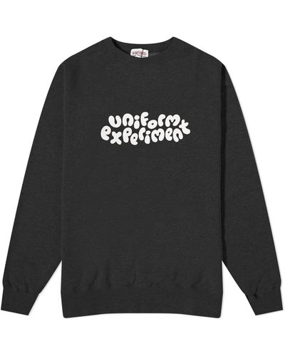 Uniform Experiment Insane Crew Sweat in Gray for Men | Lyst