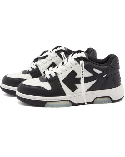 Off-White c/o Virgil Abloh Off- Out Off Office Calf Leather Sneakers - Black