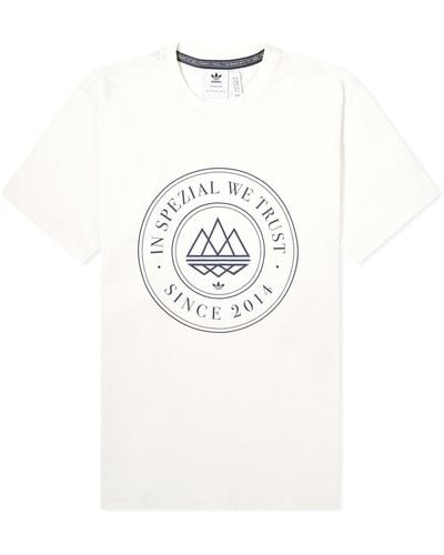 adidas Originals Adidas Spzl Trefoil 10Th Anniversary T-Shirt - White