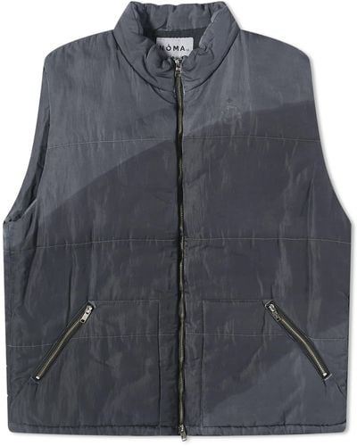 Noma T.D Hand Dyed Puffer Vest - Gray