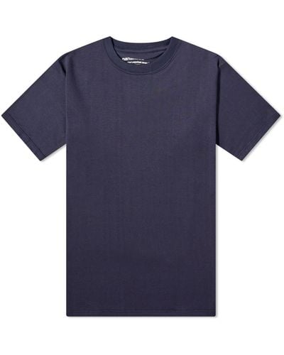 Nanamica Loopwheel Coolmax Jersey T-Shirt - Blue