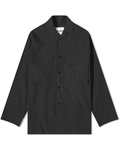 Jil Sander Jil Sander Plus Pocket Bowling Shirt - Black