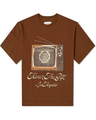 Honor The Gift Tv T-Shirt - Brown