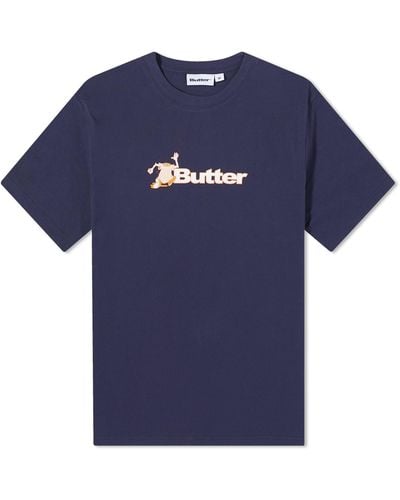 Butter Goods T-Shirt Logo T-Shirt - Blue