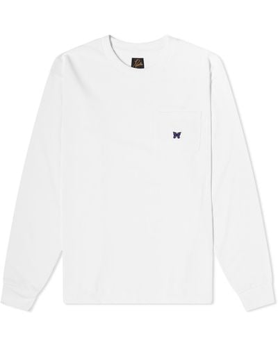 Needles Long Sleeve Pocket T-Shirt - White