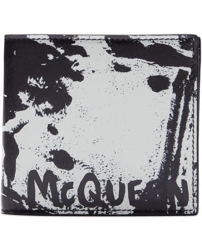 Alexander McQueen Jacket Print Wallet - Metallic