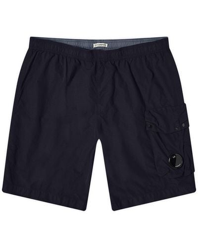 C.P. Company Flatt Nylon Swim Shorts - Blue