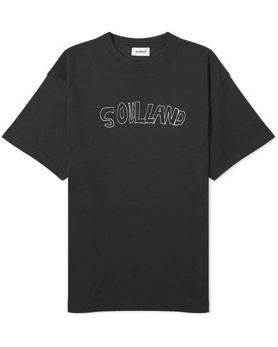 Soulland Kai Roberta Logo T-Shirt - Black