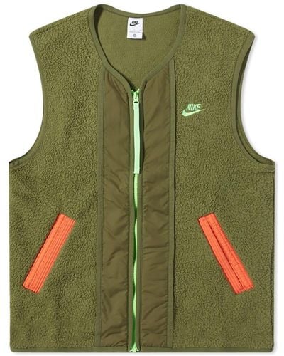 Nike Sherpa Fleece Vest - Green