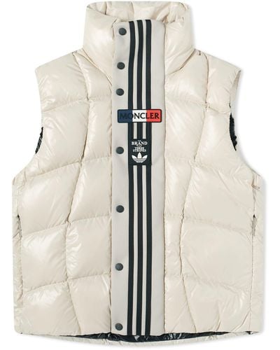 Moncler Genius X Adidas Originals Bozon Down Vests - White