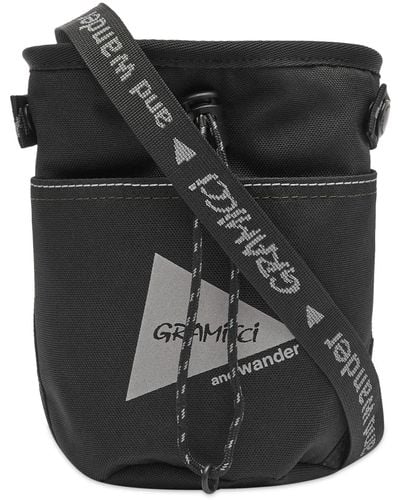 Gramicci X And Wander Patchwork Chalk Pouch - Black