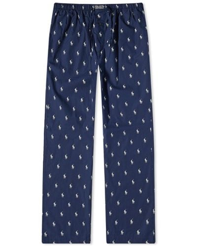 POLO RALPH LAUREN Big All Over Pony Player Woven Sleep Pants, Black, 4X :  : Clothing, Shoes & Accessories