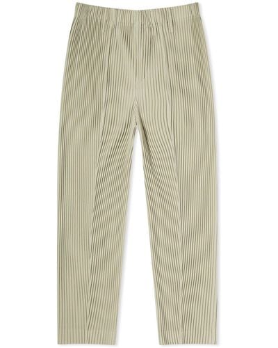 Homme Plissé Issey Miyake Pleated Compleat Trousers - Natural