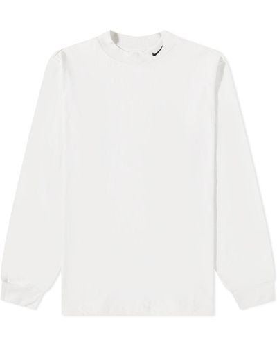 Nike Life Mock Neck Shirt - White