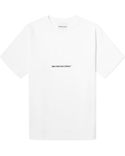 MKI Miyuki-Zoku Staple T-Shirt - White