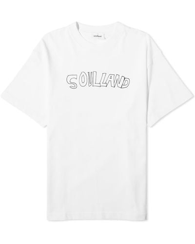 Soulland Kai Roberta Logo T-Shirt - White
