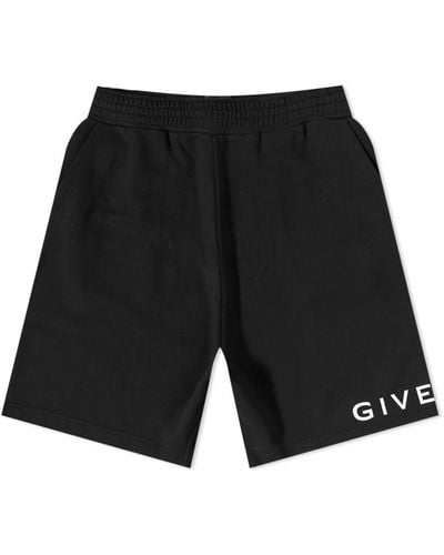 Givenchy Logo Sweat Shorts - Black