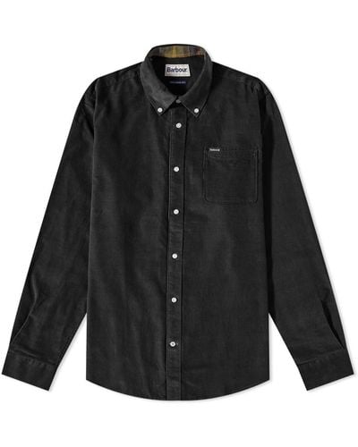 Barbour Ramsey Tailored Cord Shirt - Black