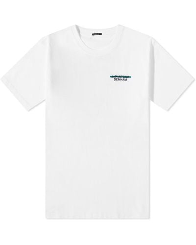 Denham Japan Tour Bonsai Tree Back Print T-shirt - White