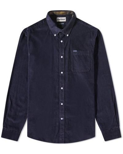 Barbour Ramsey Tailored Cord Shirt - Blue