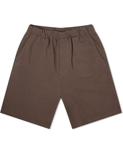 Lady White Co. Lady Co. Textured Lounge Shorts - Brown