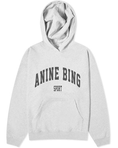 Anine Bing Harvey Hooded Crew Sweat - White