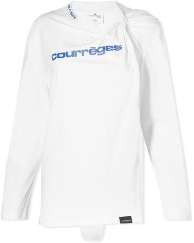 Courreges Single Jersey Twist Shell Body - White
