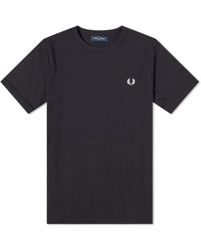 Fred Perry Ringer T-Shirt - Blue