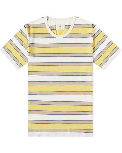 Folk Bold Stripe T-Shirt - Yellow