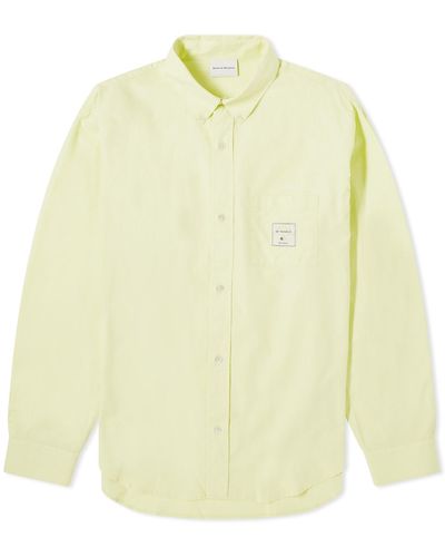 Drole de Monsieur Patch Logo Oxford Shirt Light - Yellow