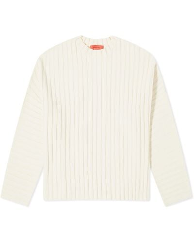 Eckhaus Latta Keyboard Knitted Sweater - White