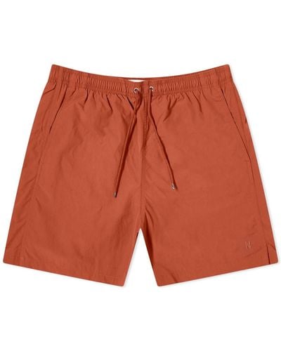 Norse Projects Hauge Swim Shorts - Red