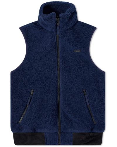 Filson Sherpa Fleece Vest - Blue