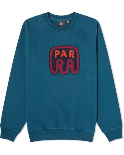 by Parra Fast Food Logo Crew Sweat - Blue