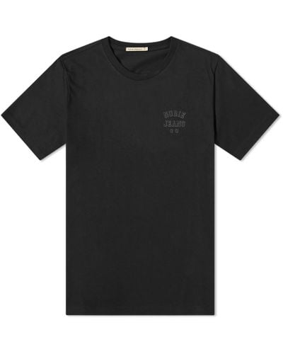 Nudie Jeans Nudie Roy Logo T-shirt - Black