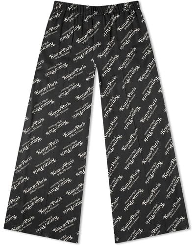 KENZO Kenzo Verdy Logo Pyjama Trousers - Grey