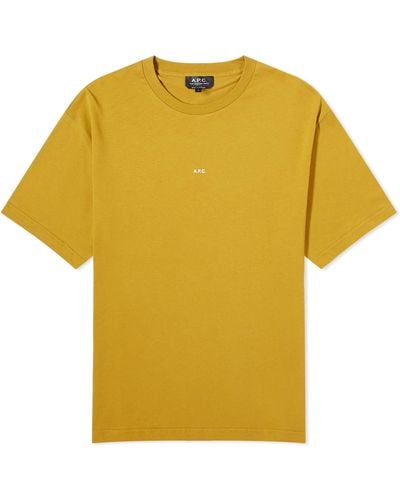 A.P.C. Kyle Logo T-Shirt - Yellow