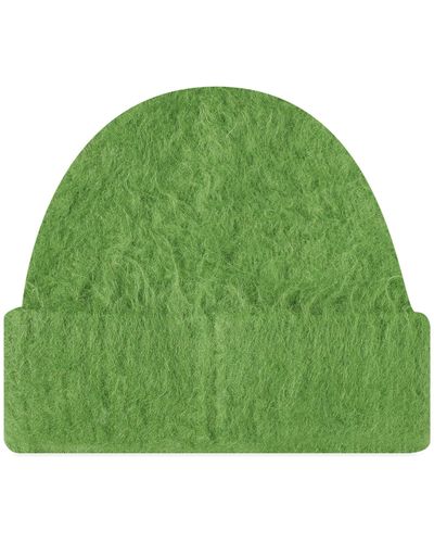 Acne Studios Kameo Solid Brushed Beanie - Green