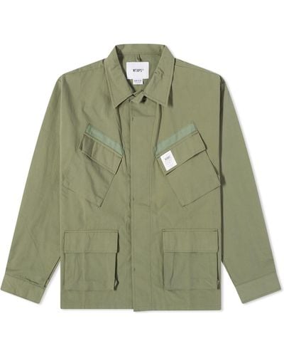WTAPS 19 4 Pocket Shirt Jacket - Green