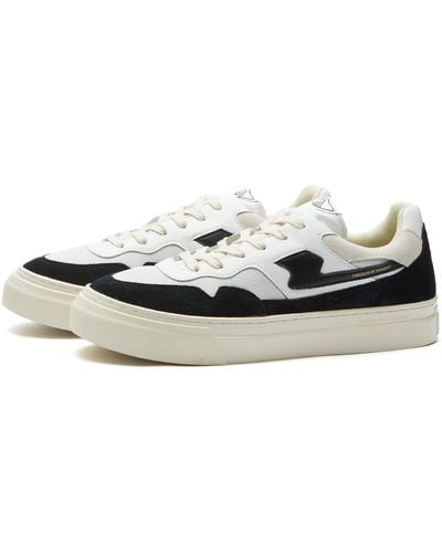 Stepney Workers Club Pearl S-Strike Suede Mix Sneakers - White