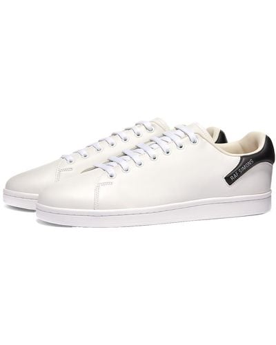 Raf Simons Orion Contrast Heel Leather Cupsole Trainers - White