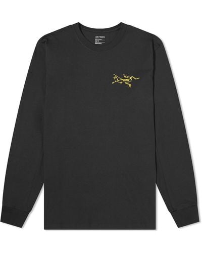 Arc'teryx Multi Bird Logo Long Sleeve T-Shirt - Black