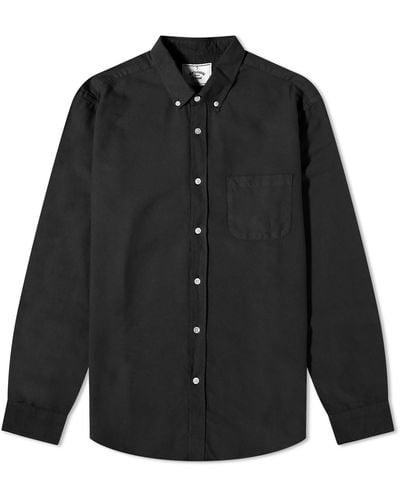 Portuguese Flannel Belavista Button Down Oxford Shirt - Black