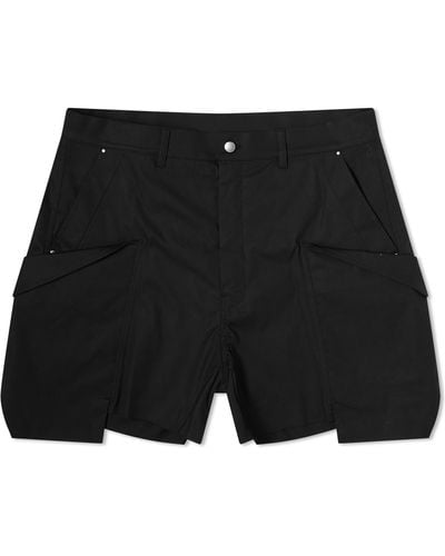 Rick Owens Stefan Cotton Cargo Shorts - Black