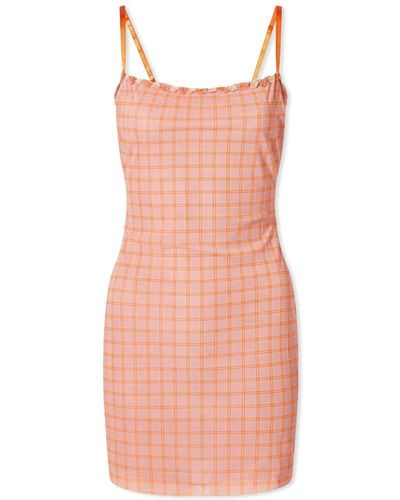 Danielle Guizio Mesh Mini Dress - Pink