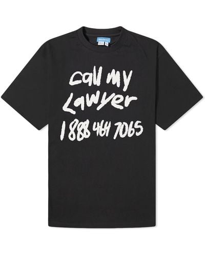 Market Scrawl My Lawyer T-Shirt - Black
